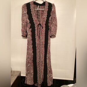 chinese dress ladies Free People Carmen TIE Back Maxi Dress (Purple Combo) (XS) at Amazon  Women's Clothing store
